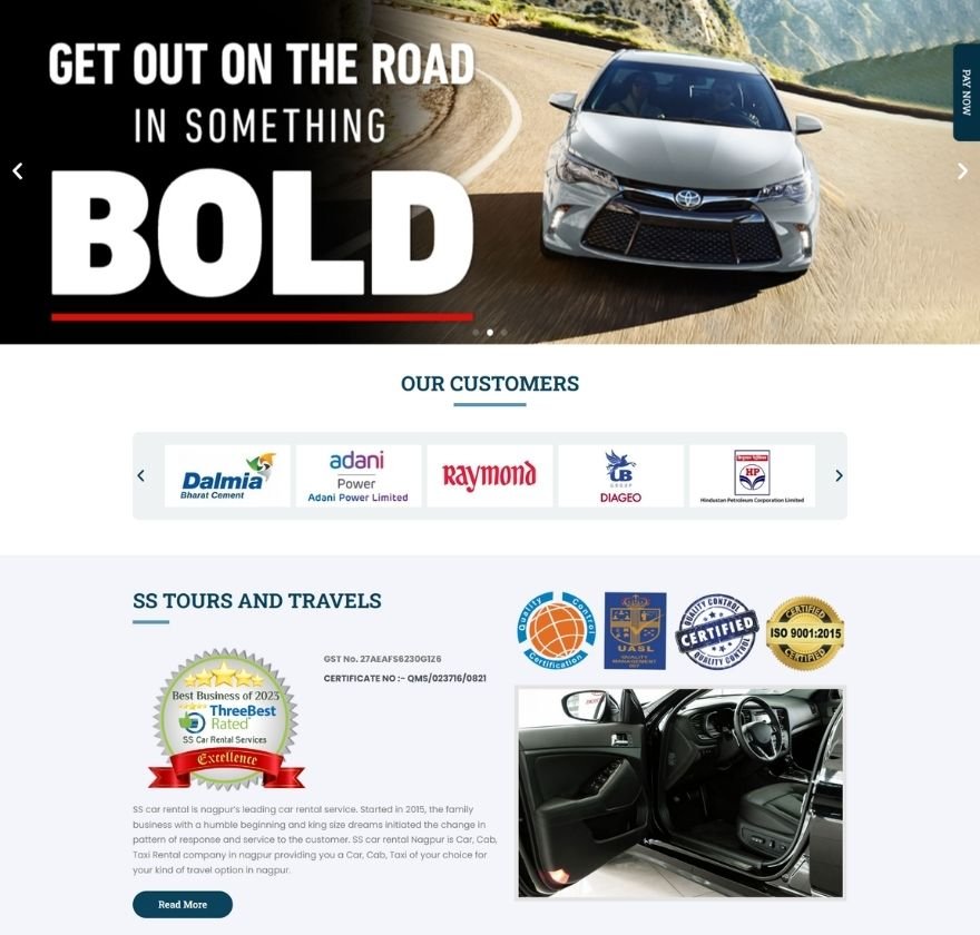Websites Pages Of Automotive Marketing Agency