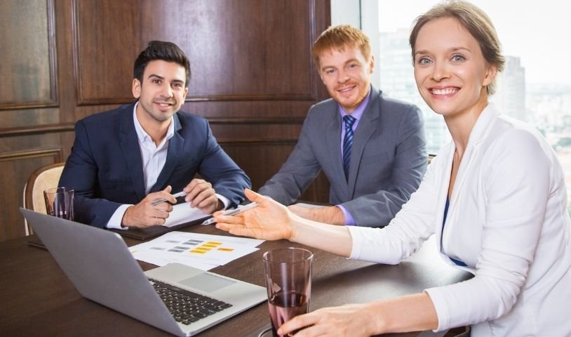 three people talking about Law Firm Marketing Agency
