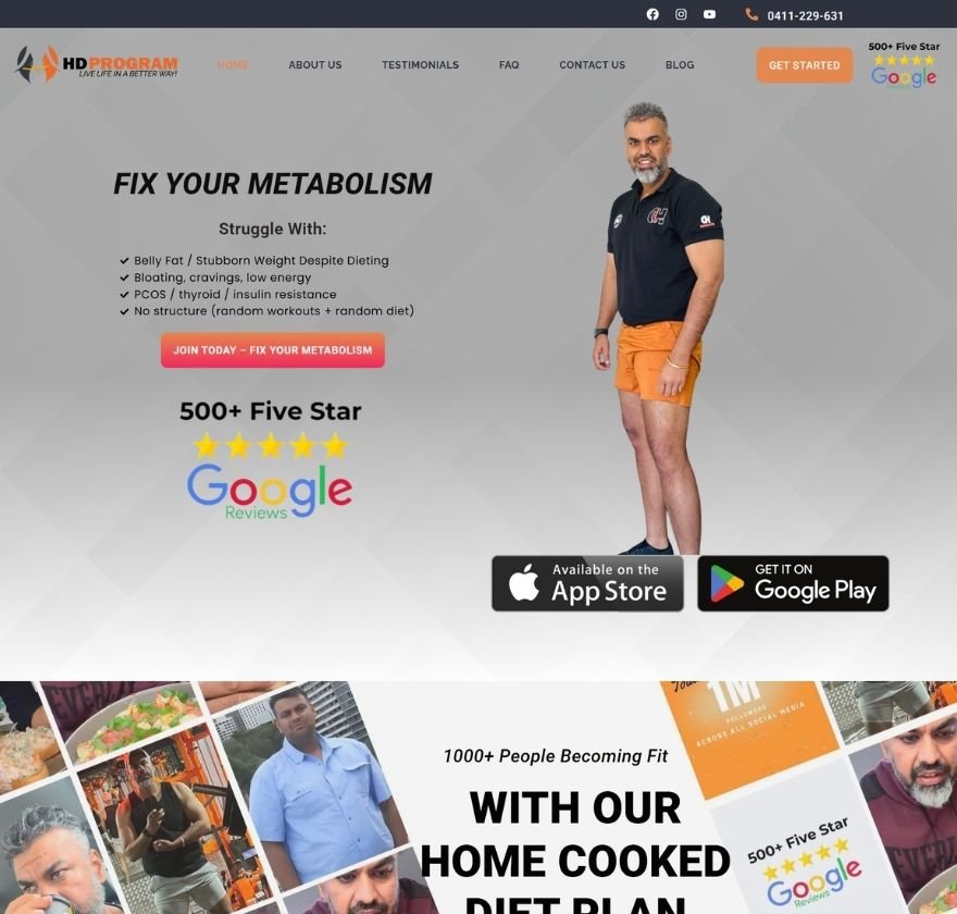 Landing Page Of Sports Marketing Agency Made by Anayka Infotech