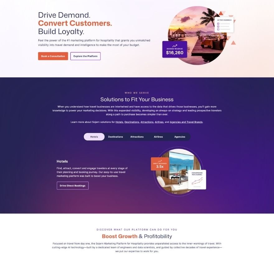 Travel Marketing Agency Websites Page Made By Anayka