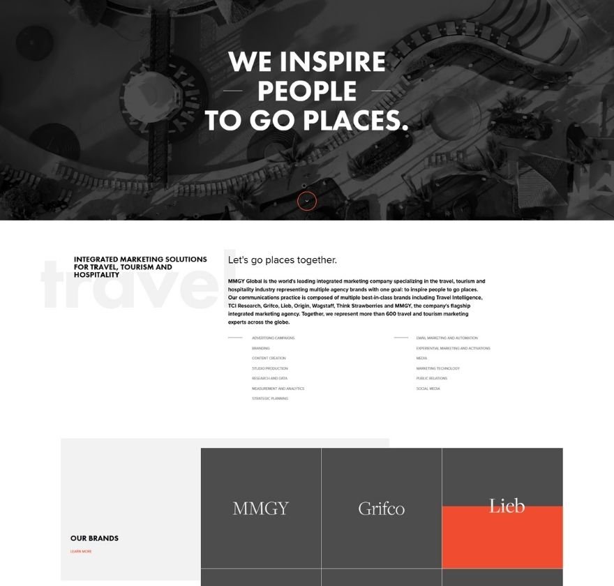 Travel Marketing Agency Websites Page Made By Anayka Infotech