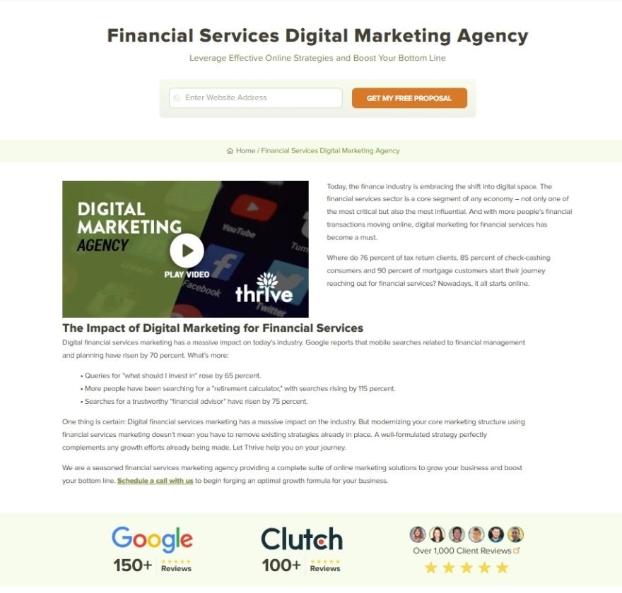Financial Services Digital Marketing Agency