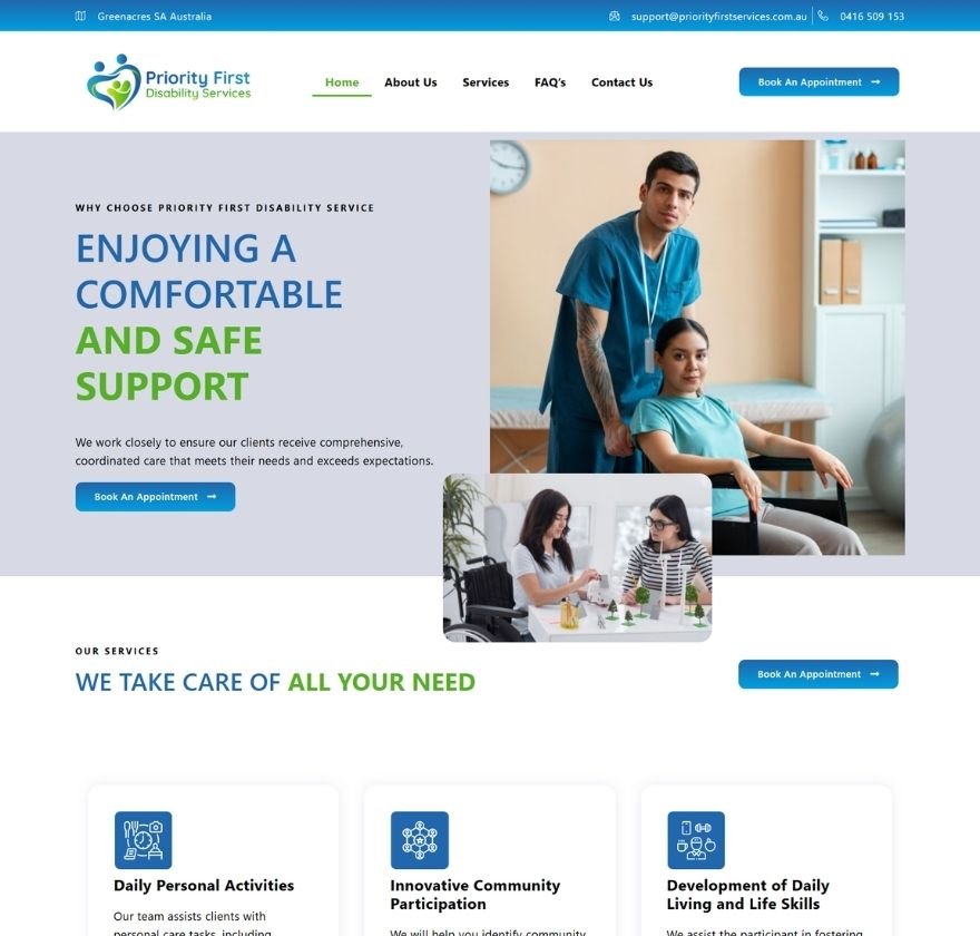 NDIS Websites Made By Anayak Infotech For Hospitality Marketing Agency