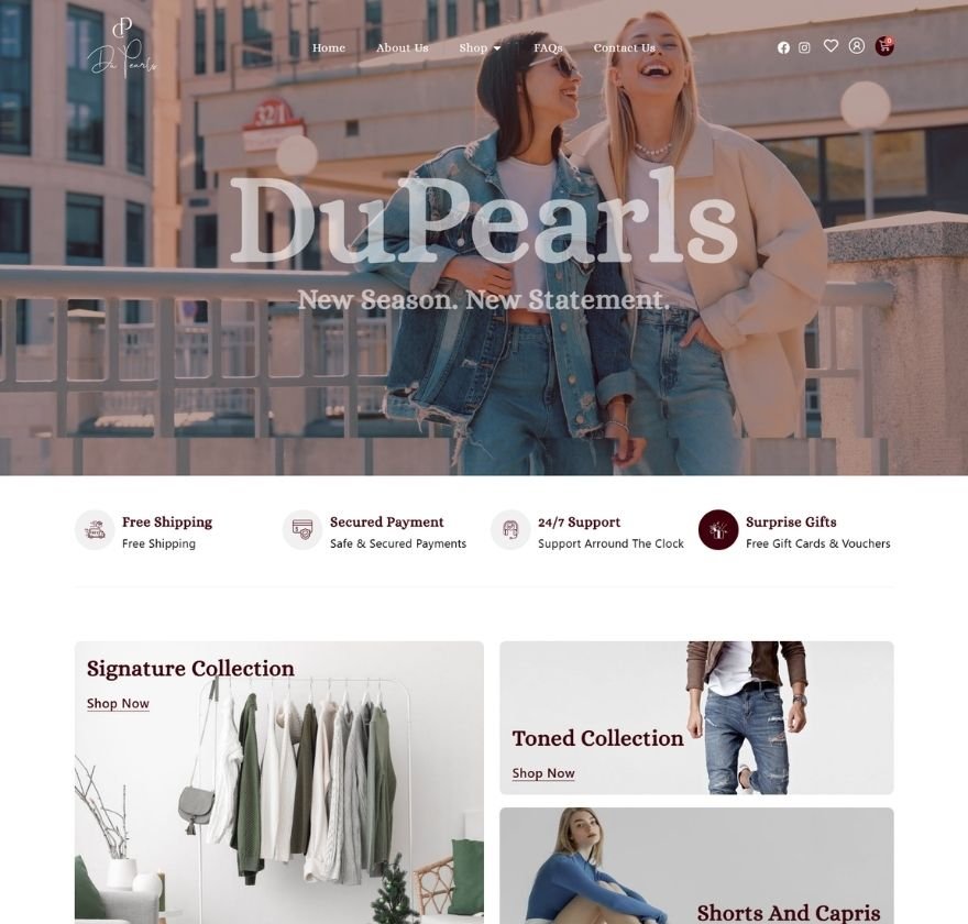 Dupearls Website