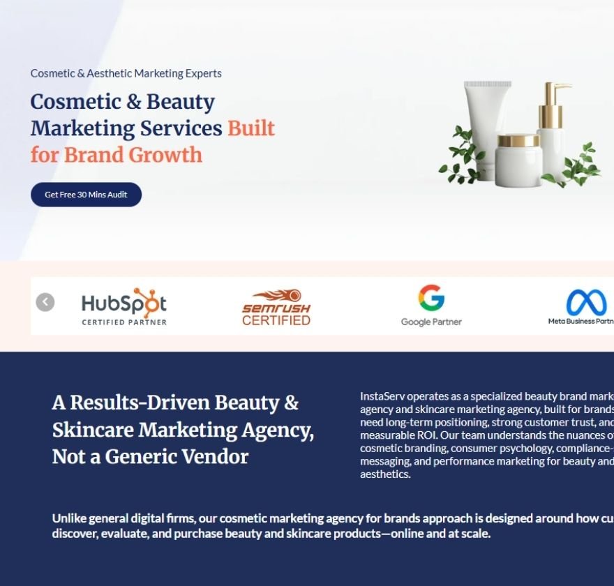 Cosmetic E-commerce Marketing Agency