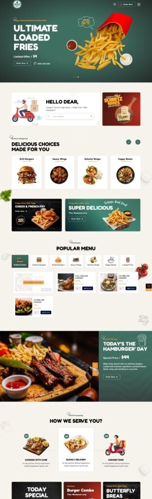 Website Of Food E-commerce Marketing Agency