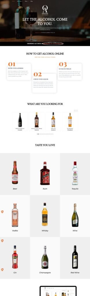 Online alcohol E-commerce Marketing Agency